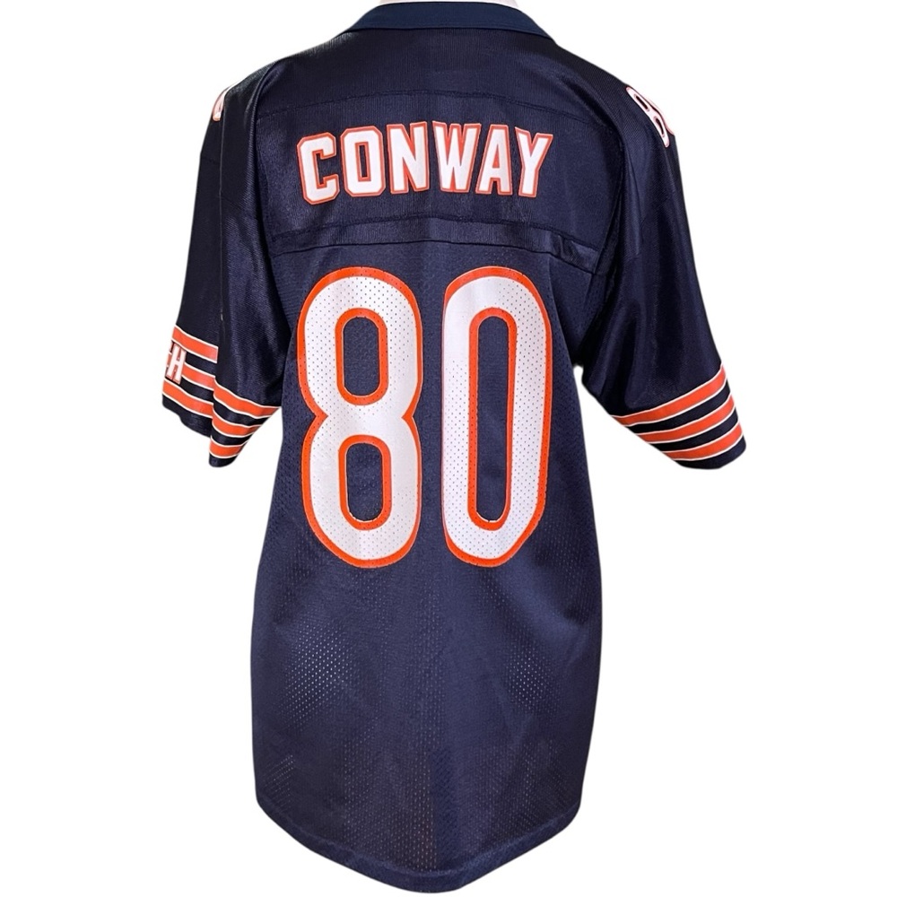 Logo Athletic Conway #80 Football Jersey YL 14/16 Navy Orange - Picture 3 of 7